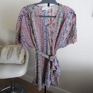 Paul & Joe Paris Silk patterned mini dress